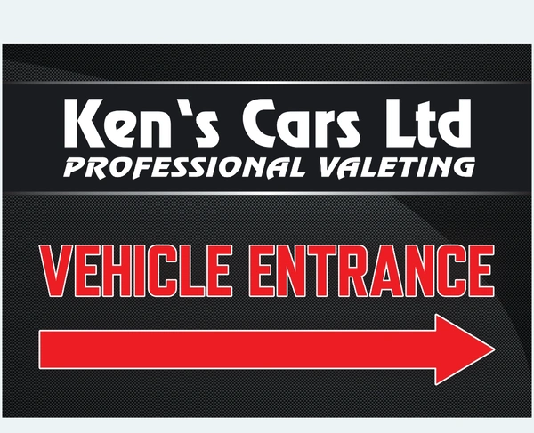  Kens Cars A1 Dibond Vehicle Entrance Sign Jpg