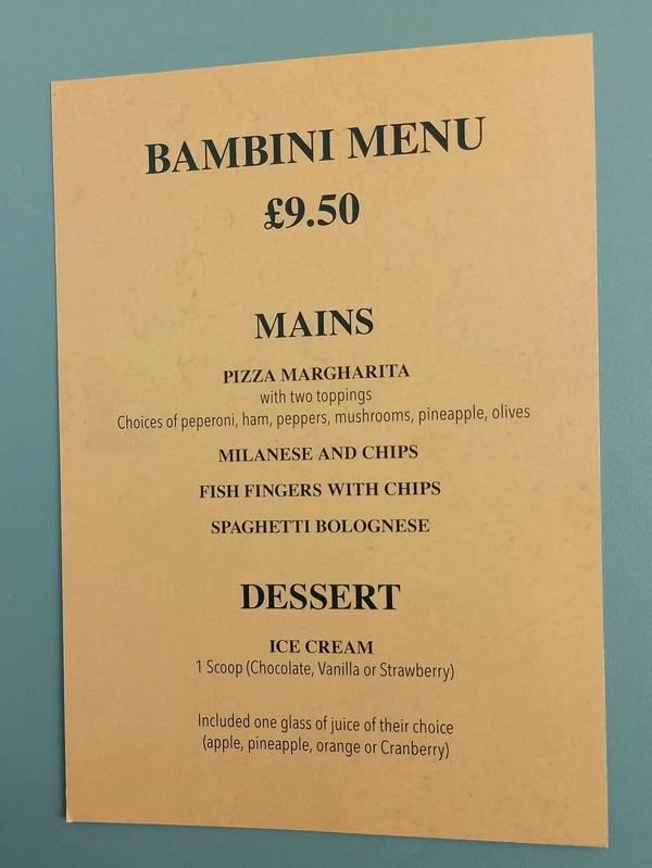  Casa Childrend Menu A5